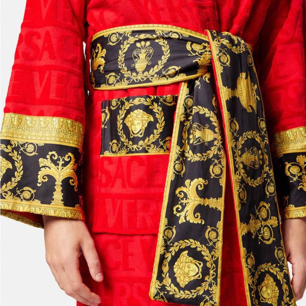 VERSACE Unisex Barocco sleeve robe